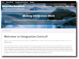 Image of Integration Resource website. Linked to website.