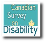 image with the text canadian survey on disability