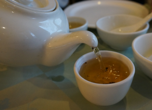 Image of tea being poured