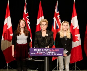 Premier Kathleen Wynne recently met with Ontario's largest student group to discuss campus sexual violence.