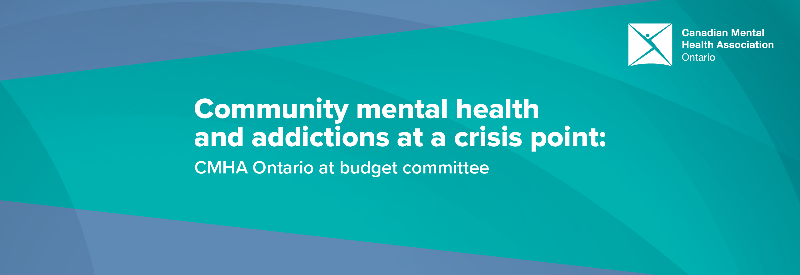Community mental health and addictions at a crisis point:  CMHA Ontario at budget committee
